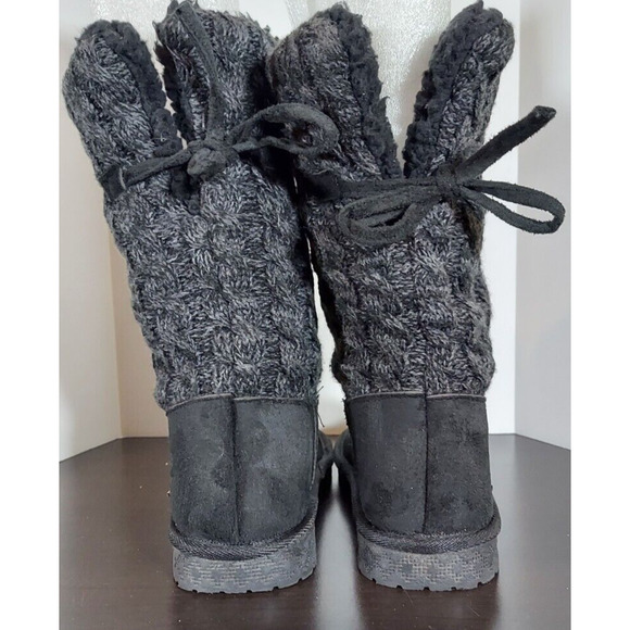 MukLuks Cozy Womens Comfort Boots Size 8w Pull on Winter Boots Knit Tops - Picture 3 of 5